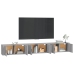 vidaXL Muebles para TV de pared 3 uds gris Sonoma 100x34,5x40 cm