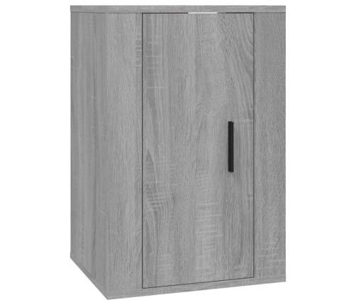 Set de muebles para TV 3 pzas madera contrachapada gris Sonoma