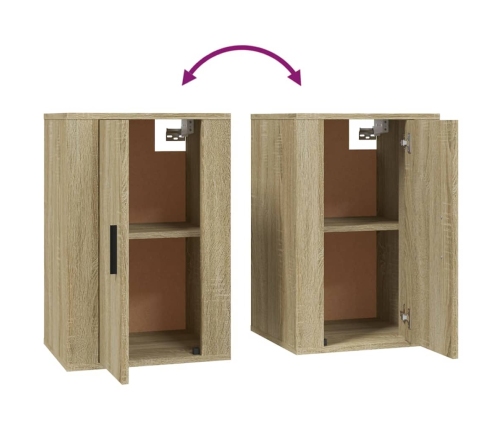 Set de muebles para TV 2 pzas madera contrachapada roble sonoma