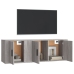 Set de muebles para TV 2 pzas madera contrachapada gris Sonoma