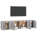 Set de muebles para TV 3 pzas madera contrachapada gris Sonoma