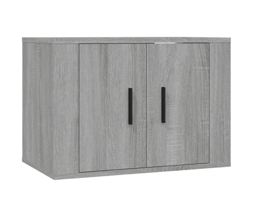 Set de muebles para TV 4 pzas madera contrachapada gris Sonoma