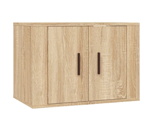 Set de muebles para TV 2 pzas madera contrachapada roble sonoma