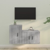 Set de muebles para TV 2 pzas madera contrachapada gris Sonoma