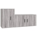 Set de muebles para TV 2 pzas madera contrachapada gris Sonoma