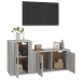 Set de muebles para TV 2 pzas madera contrachapada gris Sonoma