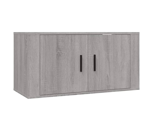 Set de muebles para TV 2 pzas madera contrachapada gris Sonoma