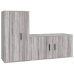 Set de muebles para TV 2 pzas madera contrachapada gris Sonoma