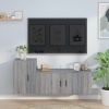 Set de muebles para TV 2 pzas madera contrachapada gris Sonoma