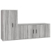 Set de muebles para TV 2 pzas madera contrachapada gris Sonoma