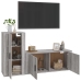 Set de muebles para TV 2 pzas madera contrachapada gris Sonoma