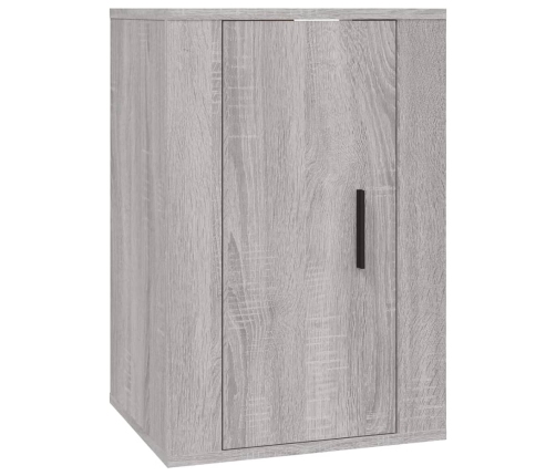 Set de muebles para TV 3 pzas madera contrachapada gris Sonoma