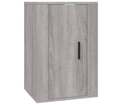 Set de muebles para TV 4 pzas madera contrachapada gris Sonoma