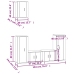 Set de muebles para TV 5 pzas madera contrachapada roble Sonoma