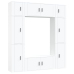 Set de muebles para TV 8 piezas madera contrachapada blanco