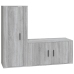 Set de muebles para TV 2 pzas madera contrachapada gris Sonoma