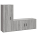 Set de muebles para TV 2 pzas madera contrachapada gris Sonoma