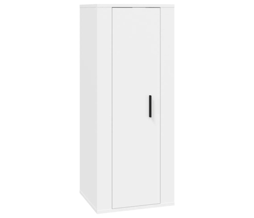 Set de muebles para TV 5 piezas madera contrachapada blanco