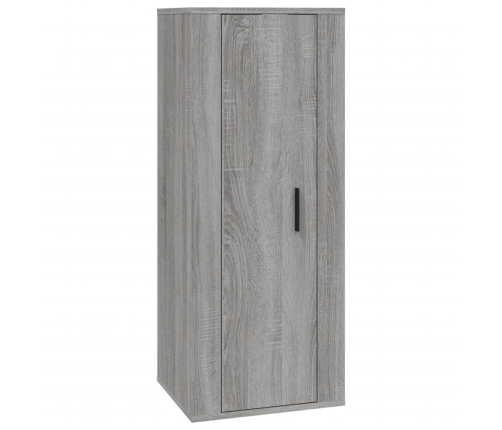 Set de muebles para TV 4 pzas madera contrachapada gris Sonoma