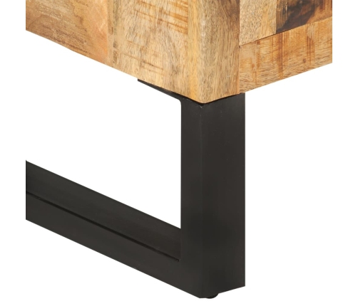 Aparador de madera maciza de mango y metal 80x30x71 cm