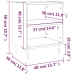 Mesitas de noche 2 uds madera de ingeniería blanco 40x30x50 cm