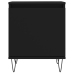 Mesitas de noche 2 uds madera de ingeniería negro 40x30x50 cm