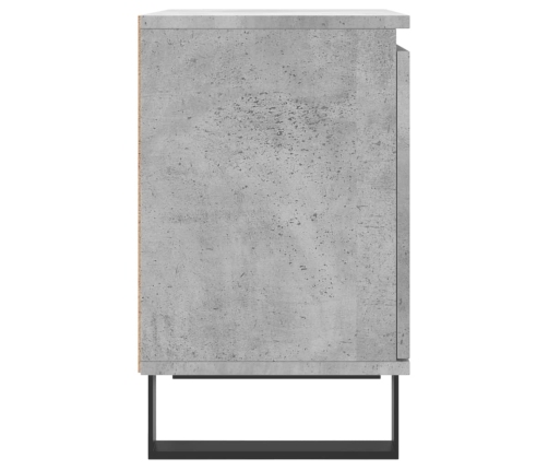 vidaXL Mesitas de noche 2 uds madera gris hormigón 40x30x50 cm