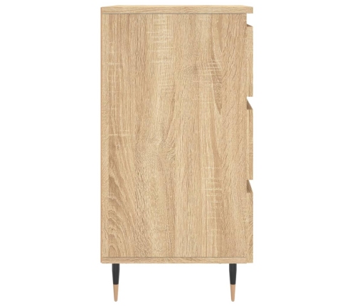 vidaXL Mesita noche 2 uds madera ingeniería roble Sonoma 40x35x69 cm