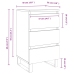 vidaXL Mesitas de noche 2 uds madera de ingeniería blanco 40x35x69 cm