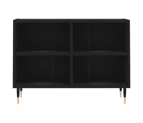 vidaXL Mueble de TV madera de ingeniería negro 69,5x30x50 cm