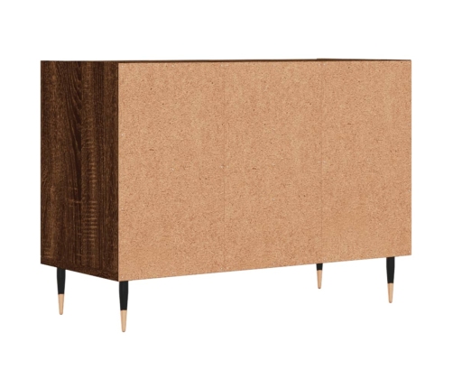 Mueble de TV madera de ingeniería marrón roble 69,5x30x50 cm