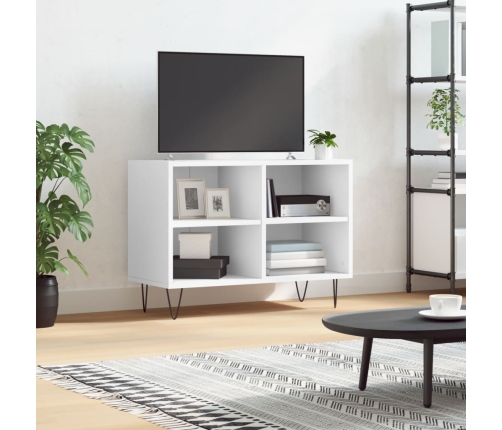 Mueble de TV madera de ingeniería blanco 69,5x30x50 cm