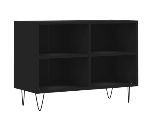 Mueble de TV madera de ingeniería negro 69,5x30x50 cm