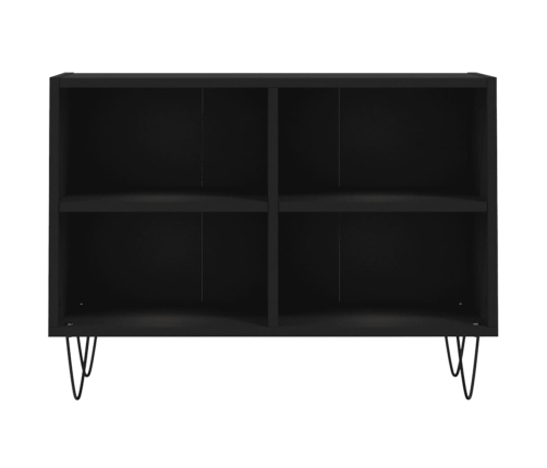 Mueble de TV madera de ingeniería negro 69,5x30x50 cm