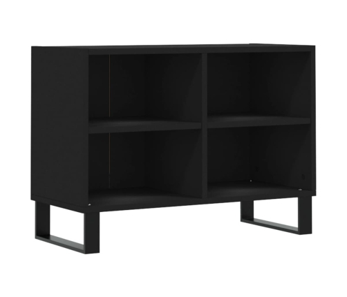 Mueble de TV madera de ingeniería negro 69,5x30x50 cm