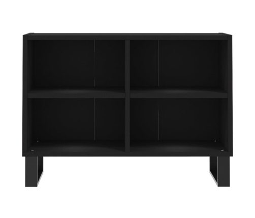 Mueble de TV madera de ingeniería negro 69,5x30x50 cm