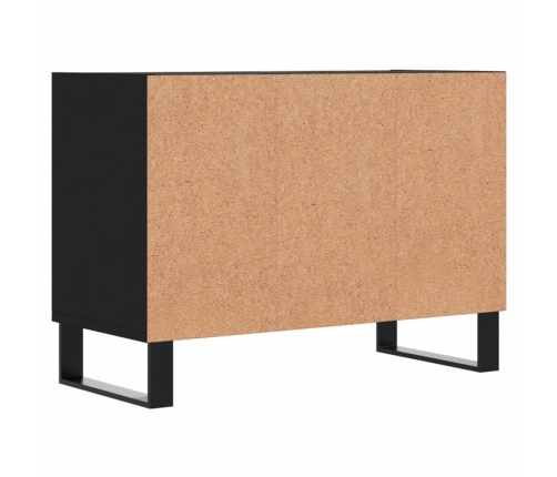 Mueble de TV madera de ingeniería negro 69,5x30x50 cm