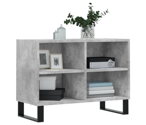 Mueble de TV madera de ingeniería gris hormigón 69,5x30x50 cm