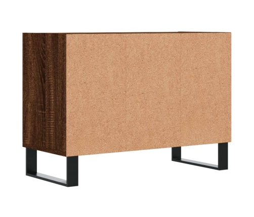 Mueble de TV madera de ingeniería marrón roble 69,5x30x50 cm