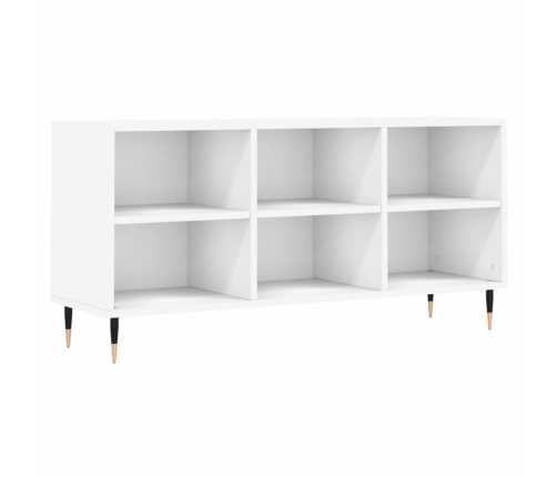 Mueble de TV madera de ingeniería blanco 103,5x30x50 cm