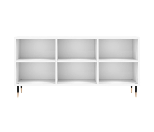 Mueble de TV madera de ingeniería blanco 103,5x30x50 cm