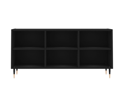 Mueble de TV madera de ingeniería negro 103,5x30x50 cm