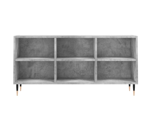 Mueble de TV madera de ingeniería gris hormigón 103,5x30x50 cm