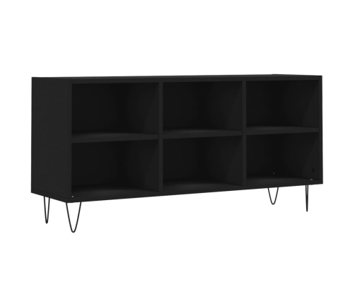 Mueble de TV madera de ingeniería negro 103,5x30x50 cm