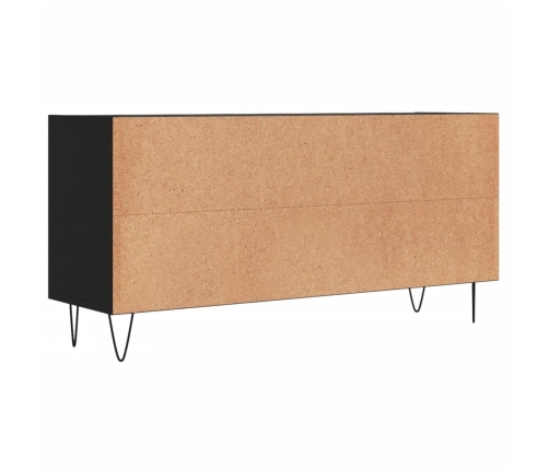 vidaXL Mueble de TV madera de ingeniería negro 103,5x30x50 cm