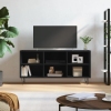 vidaXL Mueble de TV madera de ingeniería negro 103,5x30x50 cm