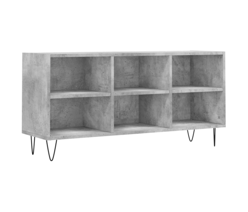 Mueble de TV madera de ingeniería gris hormigón 103,5x30x50 cm