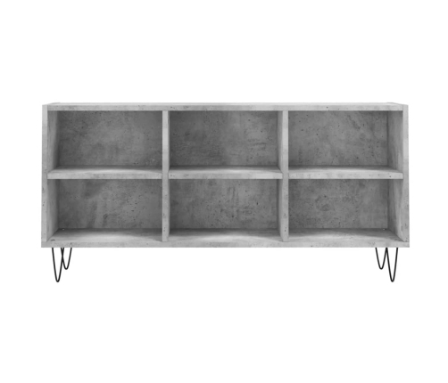 Mueble de TV madera de ingeniería gris hormigón 103,5x30x50 cm