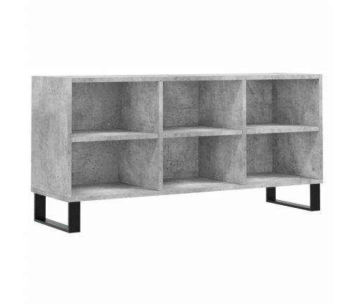 vidaXL Mueble de TV madera de ingeniería gris hormigón 103,5x30x50 cm