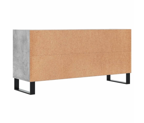 vidaXL Mueble de TV madera de ingeniería gris hormigón 103,5x30x50 cm